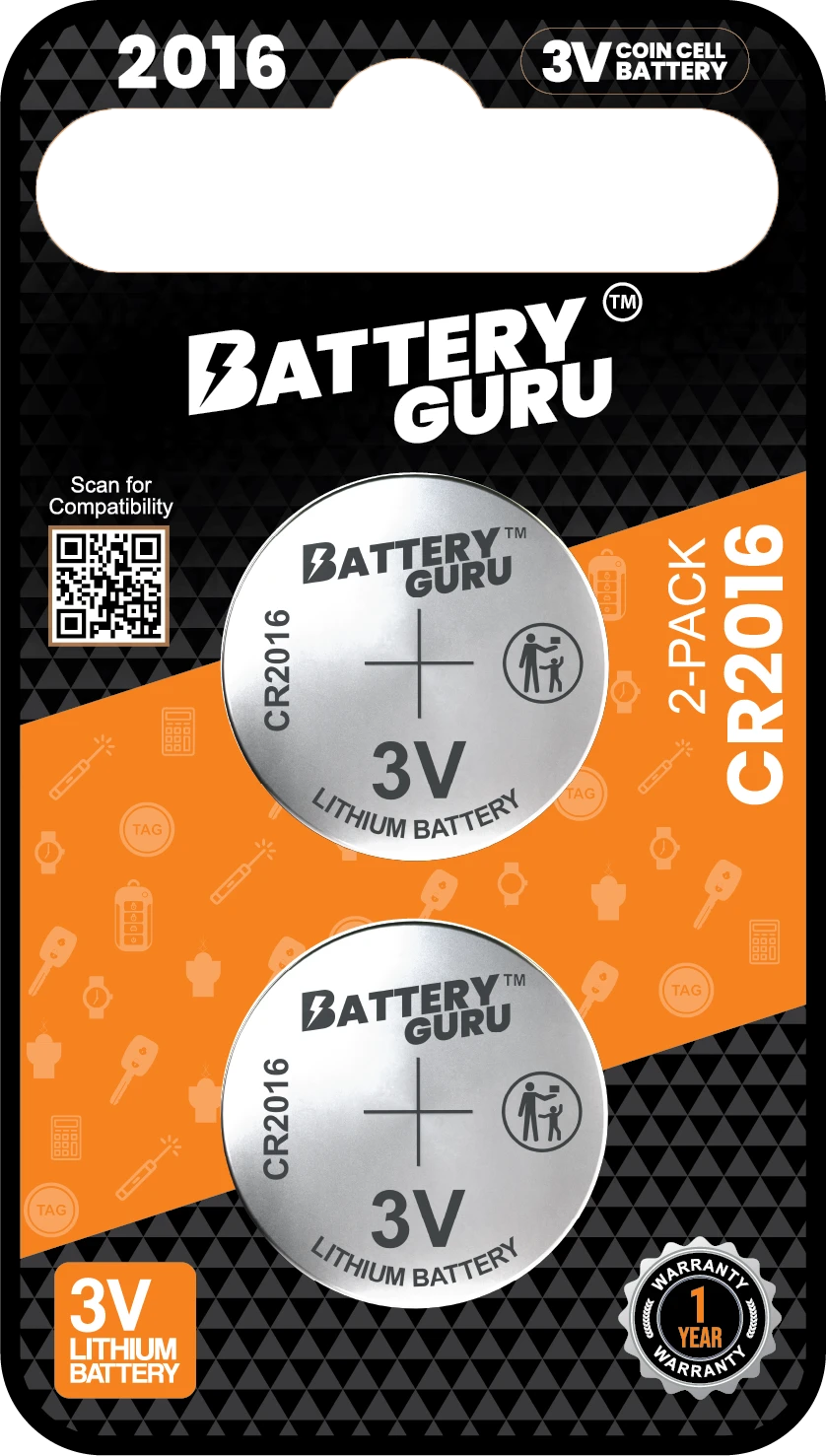 CR2016 Pack of 2