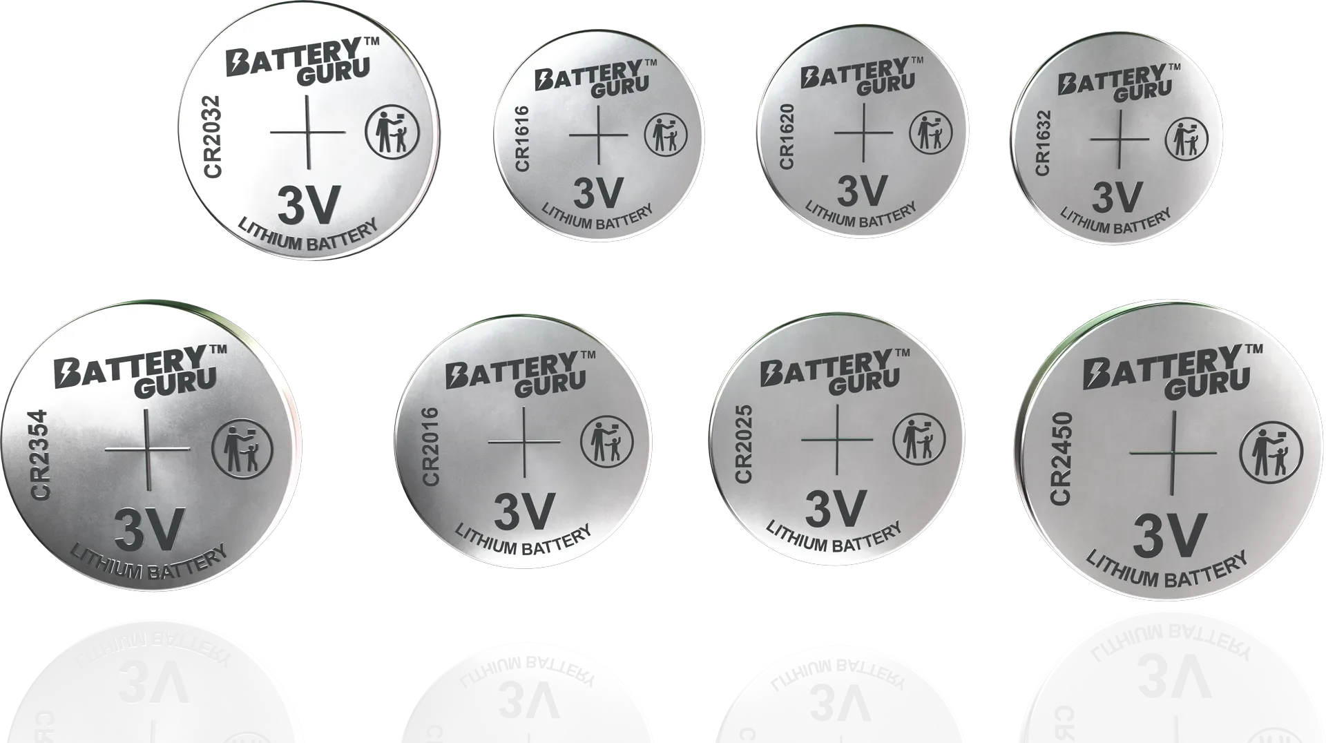 Family of car key batteries