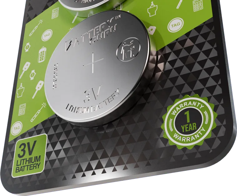 Battery Guru guarantee badge showing round and reliable batteries