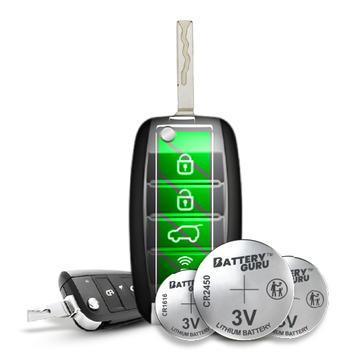 Car key remote battery selection